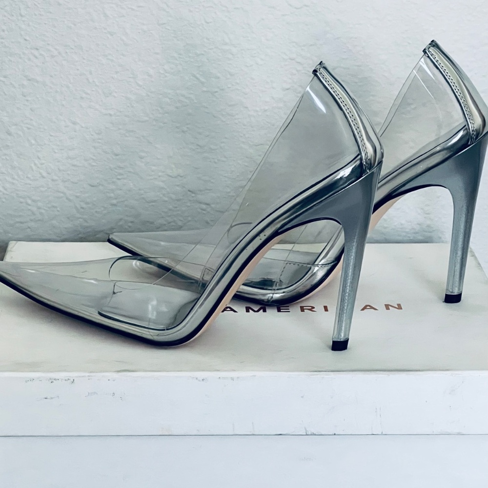 Good American Cinderella Clear Pump in Glass002 - Picture 4 of 6